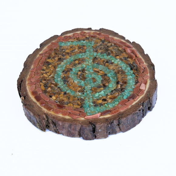 Reiki Cho Ku Rei Crystal Grid Altar Mosaic Art - Picture 4 of 7